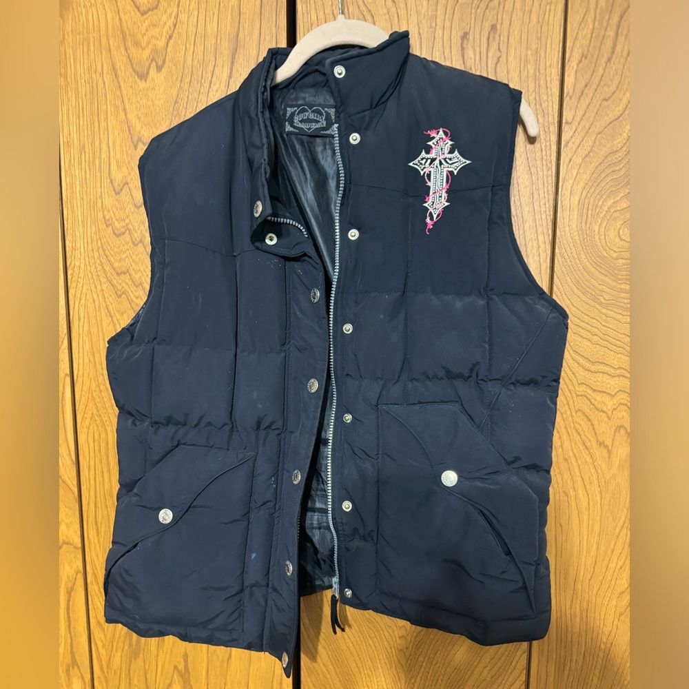 Puffy quilted vest by COWGIRL HARDWARE LG